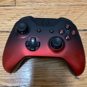 Red and Black Xbox One Controller